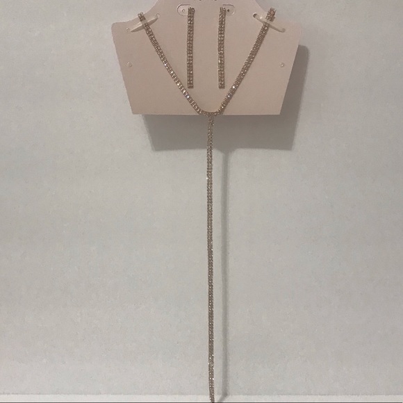 Neck/ Earrings Set BLUSH FOR HER Rose gold - Picture 9 of 14